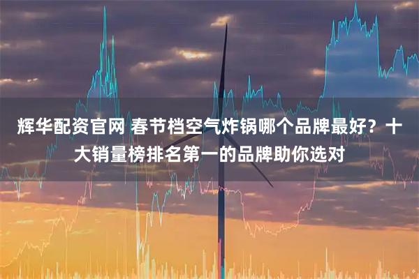 辉华配资官网 春节档空气炸锅哪个品牌最好？十大销量榜排名第一的品牌助你选对